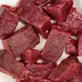 Wild venison diced (for slow cooking) (frozen)