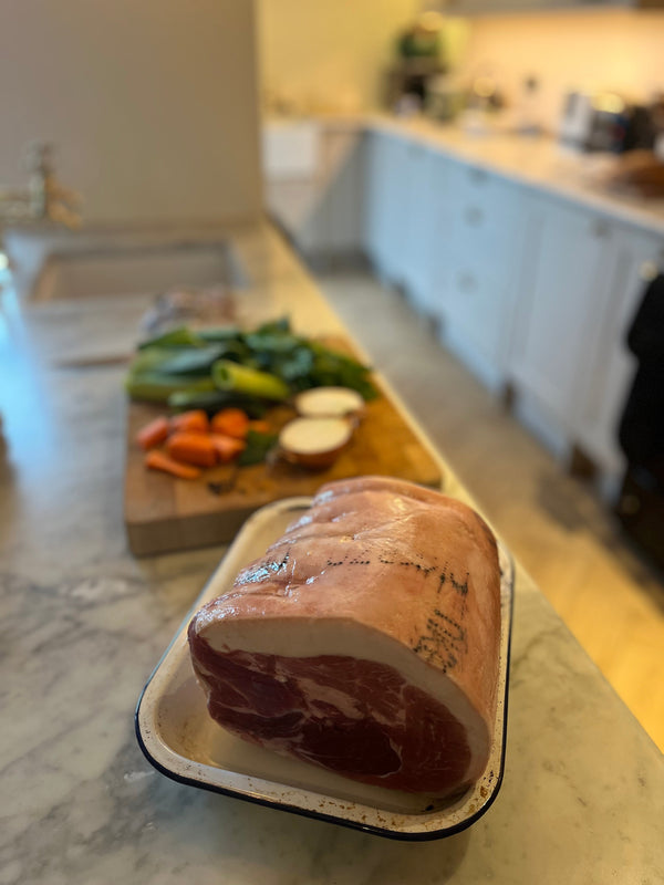 Pasture raised Free range dry cured ham - unsmoked