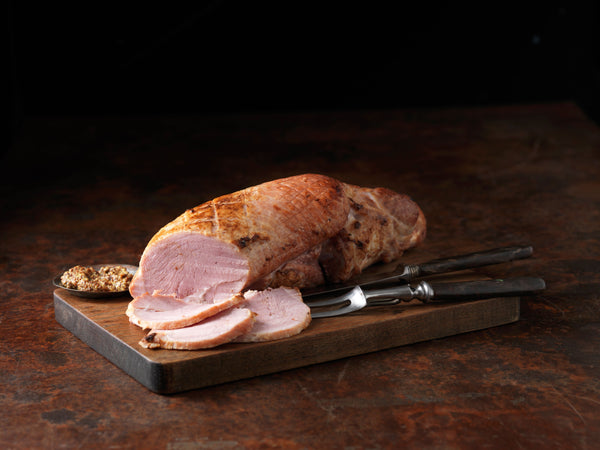 Pasture raised Free range dry cured ham, oak smoked