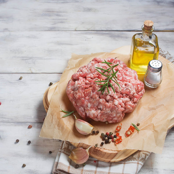 Pasture raised Free Range Pork, Fresh Sage, Fresh Thyme, Pork & Red Onion Stuffing (gluten free, frozen)