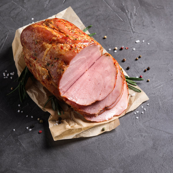 Free range Tamworth dry cured Christmas ham, unsmoked (FROZEN)