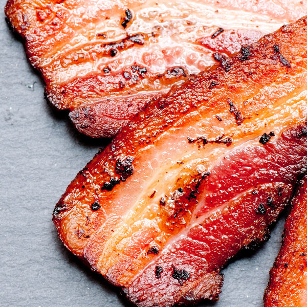 Free range streaky bacon dry cured unsmoked 6 Pack