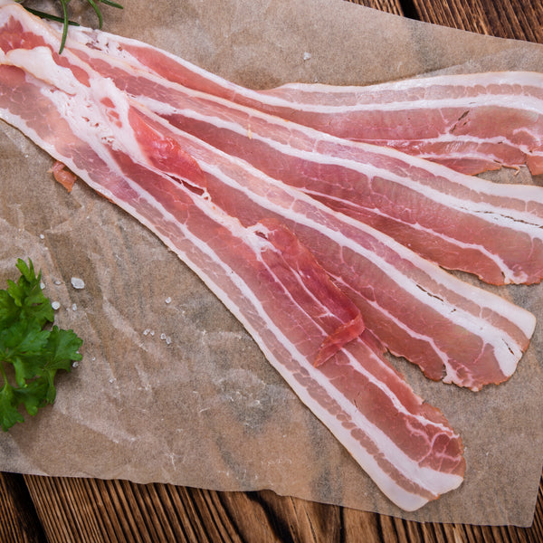 Christmas Free range Tamworth unsmoked streaky bacon - 2 pack